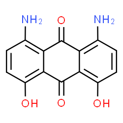 ChemSpider 2D Image | 1,8-diamino-4,5-dihydroxyanthraquinone | C14H10N2O4