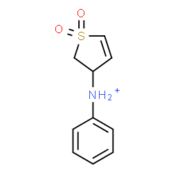 ChemSpider 2D Image | N-Phenyl-2,3-dihydro-3-thiophenaminium 1,1-dioxide | C10H12NO2S