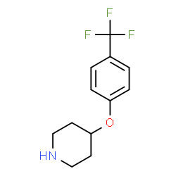 ChemSpider 2D Image | 4-[4-(Trifluormethyl)phenoxy]piperidin | C12H14F3NO