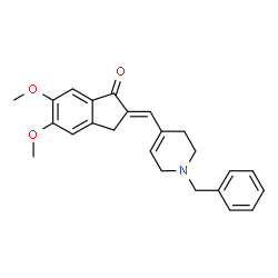 ChemSpider 2D Image | (2E)-2-[(1-Benzyl-1,2,3,6-tetrahydro-4-pyridinyl)methylene]-5,6-dimethoxy-1-indanone | C24H25NO3
