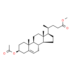 ChemSpider 2D Image | Methyl (3beta,20S)-3-acetoxychol-5-en-24-oate | C27H42O4