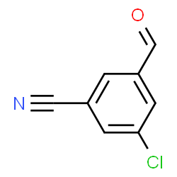 ChemSpider 2D Image | 3-Chloro-5-formylbenzonitrile | C8H4ClNO