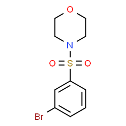 ChemSpider 2D Image | 4-(3-Bromophenylsulfonyl)morpholine | C10H12BrNO3S