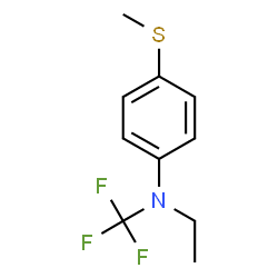 ChemSpider 2D Image | N-Ethyl-4-(methylsulfanyl)-N-(trifluoromethyl)aniline | C10H12F3NS