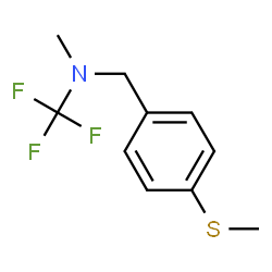 ChemSpider 2D Image | 1,1,1-Trifluoro-N-methyl-N-[4-(methylsulfanyl)benzyl]methanamine | C10H12F3NS