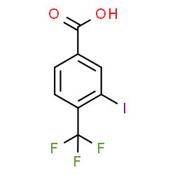 ChemSpider 2D Image | 3-Iodo-4-(trifluoromethyl)benzoic acid | C8H4F3IO2