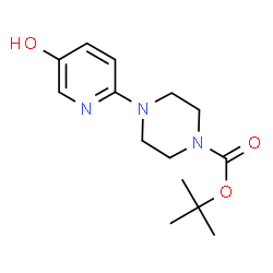 ChemSpider 2D Image | tert-Butyl 4-(5-hydroxypyridin-2-yl)piperazine-1-carboxylate | C14H21N3O3