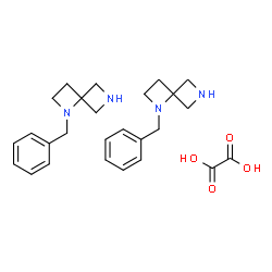 ChemSpider 2D Image | 1-Benzyl-1,6-diazaspiro[3.3]heptane hemioxalate | C26H34N4O4