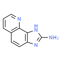 ChemSpider 2D Image | 1H-Imidazo[4,5-h]quinolin-2-amine | C10H8N4