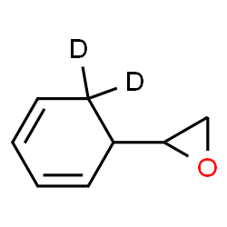 ChemSpider 2D Image | 2-[(6,6-~2~H_2_)-2,4-Cyclohexadien-1-yl]oxirane | C8H8D2O