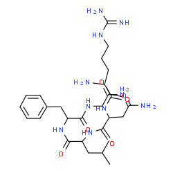 ChemSpider 2D Image | Arginylasparaginylleucylphenylalanylglycinamide | C27H44N10O6