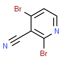 ChemSpider 2D Image | 2,4-Dibromonicotinonitrile | C6H2Br2N2