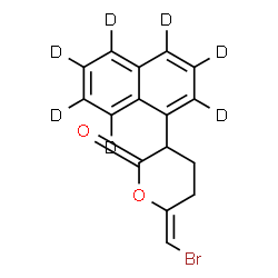 ChemSpider 2D Image | Bromoenol lactone-d7 | C16H6D7BrO2