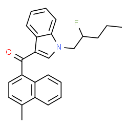 ChemSpider 2D Image | MAM2201 N-(2-fluoropentyl) isomer | C25H24FNO
