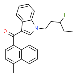 ChemSpider 2D Image | MAM2201 N-(3-fluoropentyl) isomer | C25H24FNO