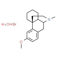 ChemSpider 2D Image | (13alpha)-3-Methoxy-17-methylmorphinan hydrobromide hydrate | C18H28BrNO2