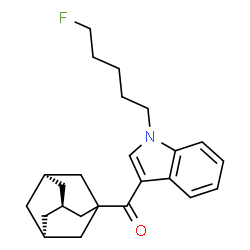 ChemSpider 2D Image | 5-fluoro JWH 018 adamantyl analog | C24H30FNO