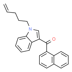 ChemSpider 2D Image | JWH 022 | C24H21NO