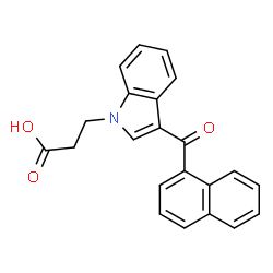ChemSpider 2D Image | JWH 018 N-propanoic acid metabolite | C22H17NO3