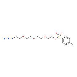ChemSpider 2D Image | 2-{2-[2-(2-Azidoethoxy)ethoxy]ethoxy}ethyl 4-methylbenzenesulfonate | C15H23N3O6S