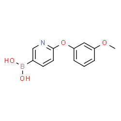 ChemSpider 2D Image | [6-(3-Methoxyphenoxy)-3-pyridinyl]boronic acid | C12H12BNO4