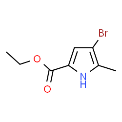 ChemSpider 2D Image | Ethyl 4-bromo-5-methyl-1H-pyrrole-2-carboxylate | C8H10BrNO2