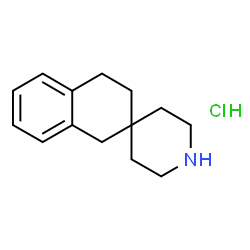 ChemSpider 2D Image | 3,4-Dihydro-1H-spiro[naphthalene-2,4'-piperidine] hydrochloride | C14H20ClN