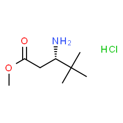ChemSpider 2D Image | Methyl (3S)-3-amino-4,4-dimethylpentanoate hydrochloride (1:1) | C8H18ClNO2
