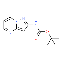 ChemSpider 2D Image | TERT-BUTYL PYRAZOLO[1,5-A]PYRIMIDIN-2-YLCARBAMATE | C11H14N4O2