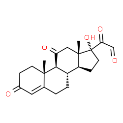 ChemSpider 2D Image | 21-dehydrocortisone | C21H26O5