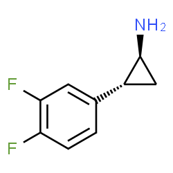 ChemSpider 2D Image | (1S,2R)-2-(3,4-Difluorophenyl)cyclopropanamine | C9H9F2N