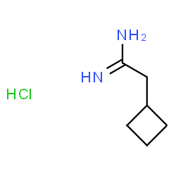 ChemSpider 2D Image | 2-Cyclobutylethanimidamide hydrochloride (1:1) | C6H13ClN2
