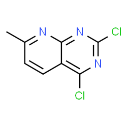 ChemSpider 2D Image | 2,4-Dichloro-7-methylpyrido[2,3-d]pyrimidine | C8H5Cl2N3
