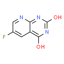 ChemSpider 2D Image | 6-Fluoropyrido[2,3-d]pyrimidine-2,4-diol | C7H4FN3O2