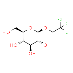 ChemSpider 2D Image | trichloroethyl beta-D-glucoside | C8H13Cl3O6
