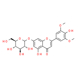 ChemSpider 2D Image | tricin 7-O-glucoside | C23H24O12