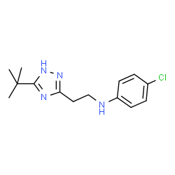 ChemSpider 2D Image | N-[2-(5-tert-butyl-1H-1,2,4-triazol-3-yl)ethyl]-4-chloroaniline | C14H19ClN4