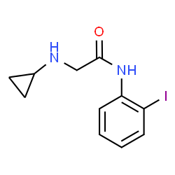 ChemSpider 2D Image | N~2~-Cyclopropyl-N-(2-iodophenyl)glycinamide | C11H13IN2O
