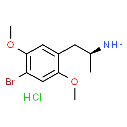 ChemSpider 2D Image | (S)-brolamfetamine hydrochloride | C11H17BrClNO2