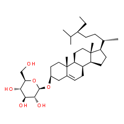 ChemSpider 2D Image | (3beta,8alpha,20S,24S)-Stigmast-5-en-3-yl beta-D-glucopyranoside | C35H60O6