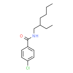 ChemSpider 2D Image | 4-Chloro-N-(2-ethylhexyl)benzamide | C15H22ClNO