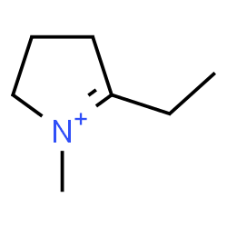 ChemSpider 2D Image | 5-Ethyl-1-methyl-3,4-dihydro-2H-pyrrolium | C7H14N