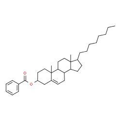ChemSpider 2D Image | 10,13-Dimethyl-17-octyl-2,3,4,7,8,9,10,11,12,13,14,15,16,17-tetradecahydro-1H-cyclopenta[a]phenanthren-3-yl benzoate | C34H50O2