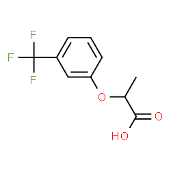 ChemSpider 2D Image | 2-(3-Trifluoromethyl-phenoxy)-propionic acid | C10H9F3O3