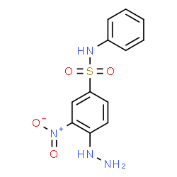 ChemSpider 2D Image | 4-Hydrazino-3-nitro-N-phenylbenzenesulfonamide | C12H12N4O4S