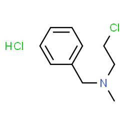 ChemSpider 2D Image | N-benzyl-2-chloro-N-methylethanamine hydrochloride | C10H15Cl2N