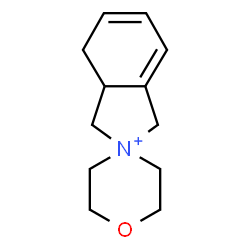 ChemSpider 2D Image | spiro[1,3,3a,4-tetrahydroisoindol-2-ium-2,4'-1,4-oxazinan-4-ium] | C12H18NO