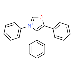 ChemSpider 2D Image | 3,4,5-Triphenyl-1,3-oxazol-3-ium | C21H16NO