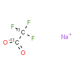 ChemSpider 2D Image | Sodium trifluoro(~13~C_2_)acetate | C2F3NaO2