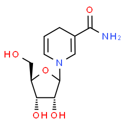 ChemSpider 2D Image | 1-(D-Ribofuranosyl)-1,4-dihydro-3-pyridinecarboxamide | C11H16N2O5